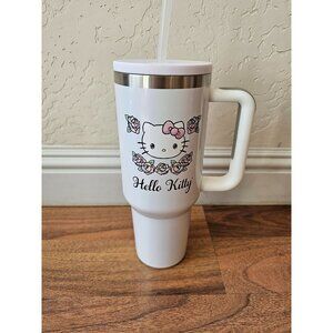 Hello Kitty 24' Sario Tumbler Cup With Straw